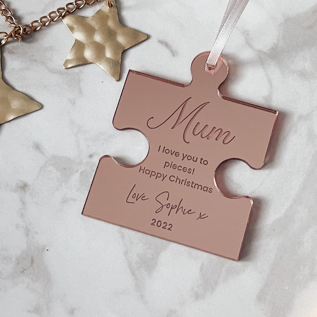 Mum Personalised Christmas Bauble