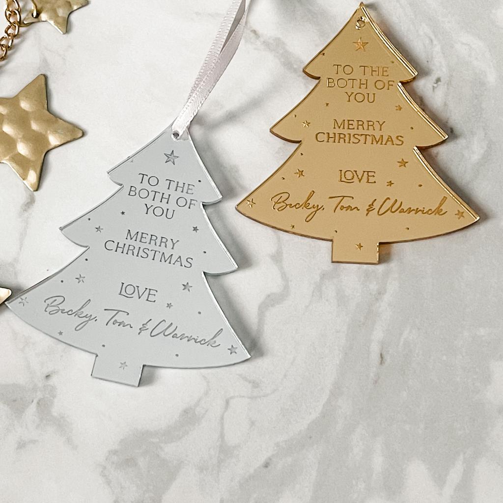 To Both Of You Personalised Christmas Bauble