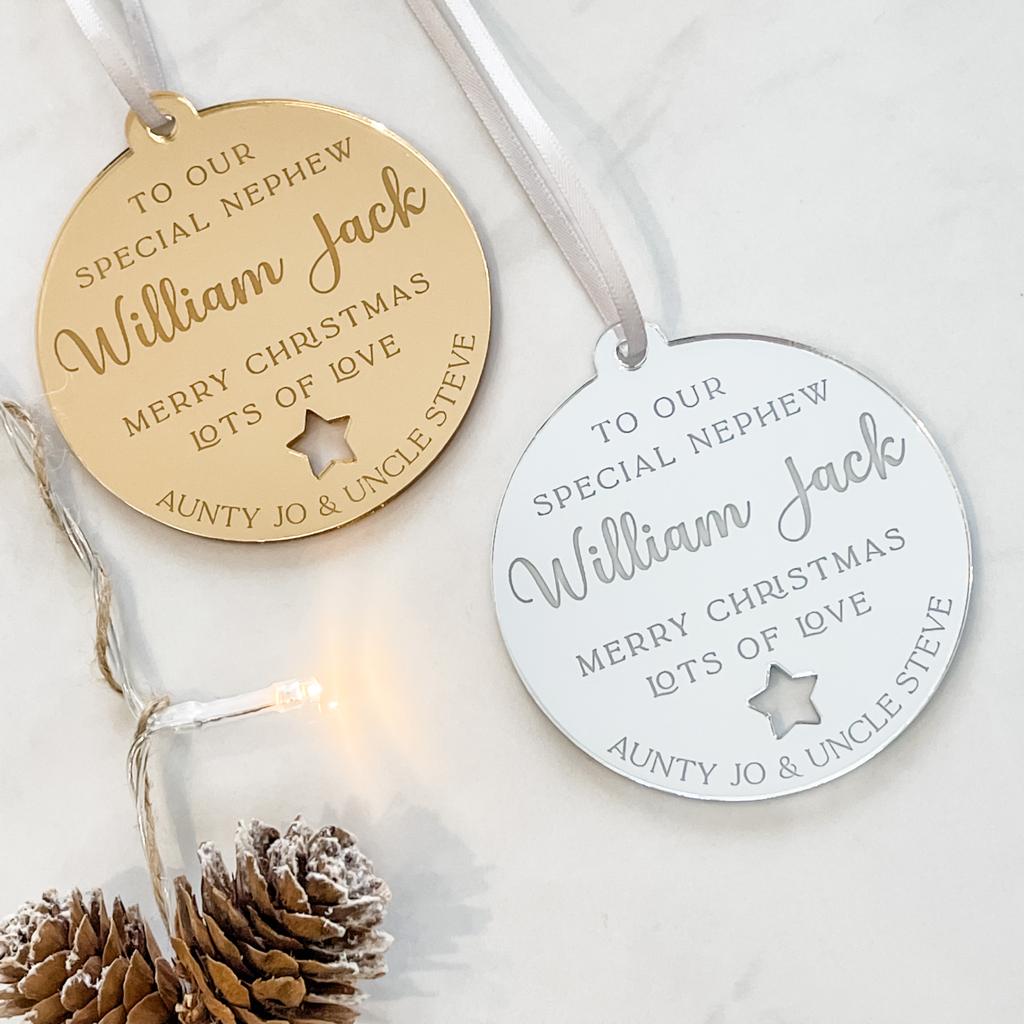 Special Nephew Christmas Tree Decorations