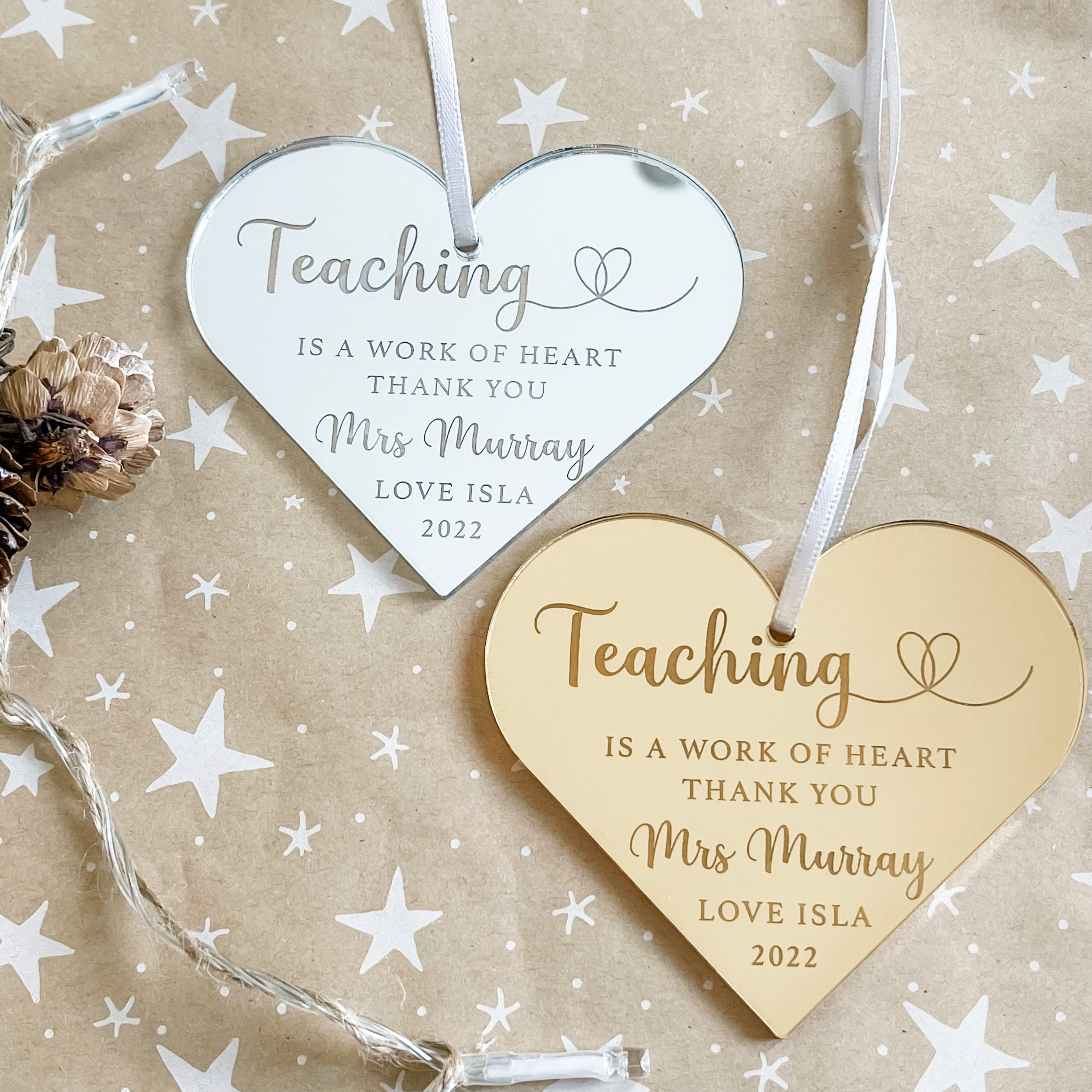Personalised Best Teacher Keepsake