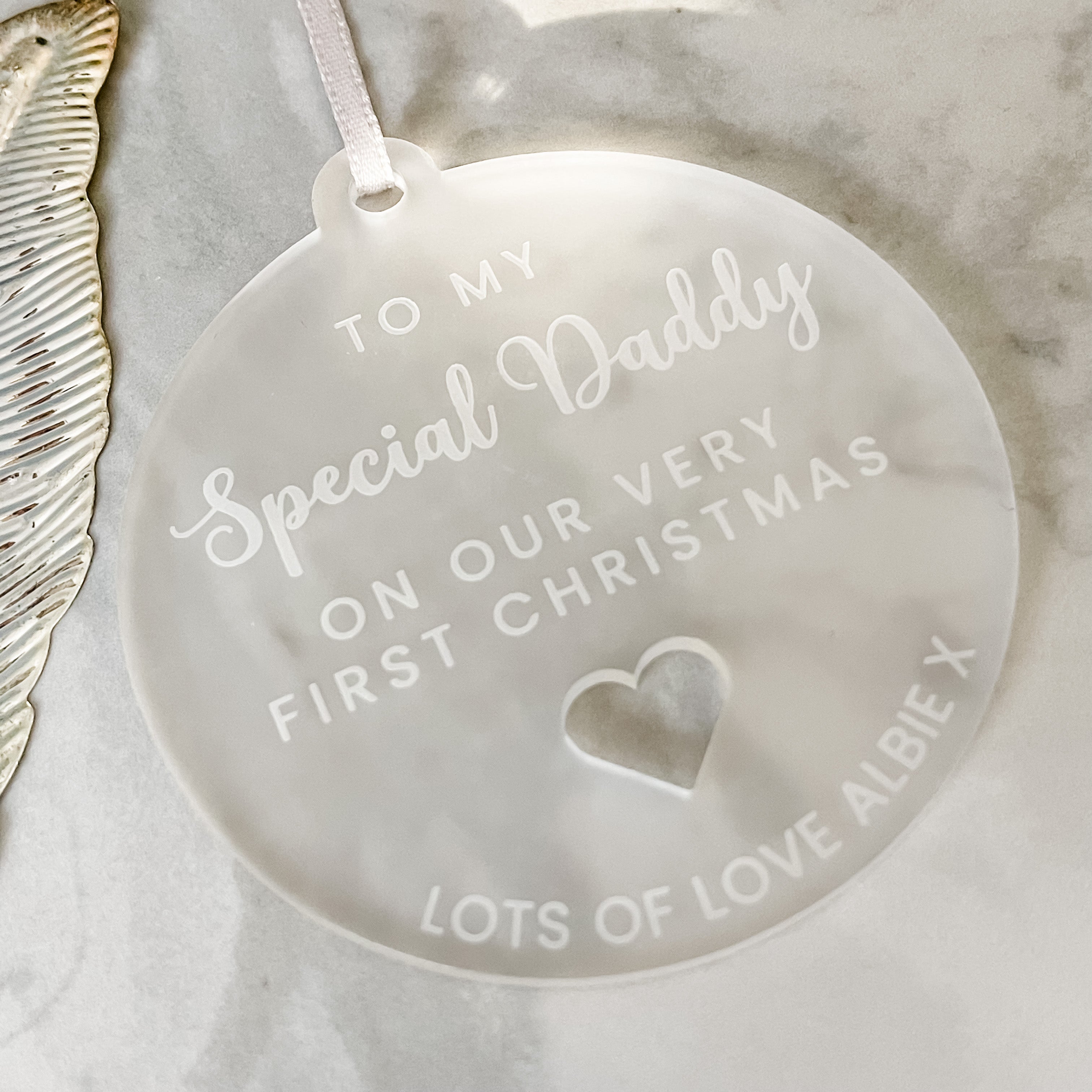 First Christmas As My Daddy Tree Decoration