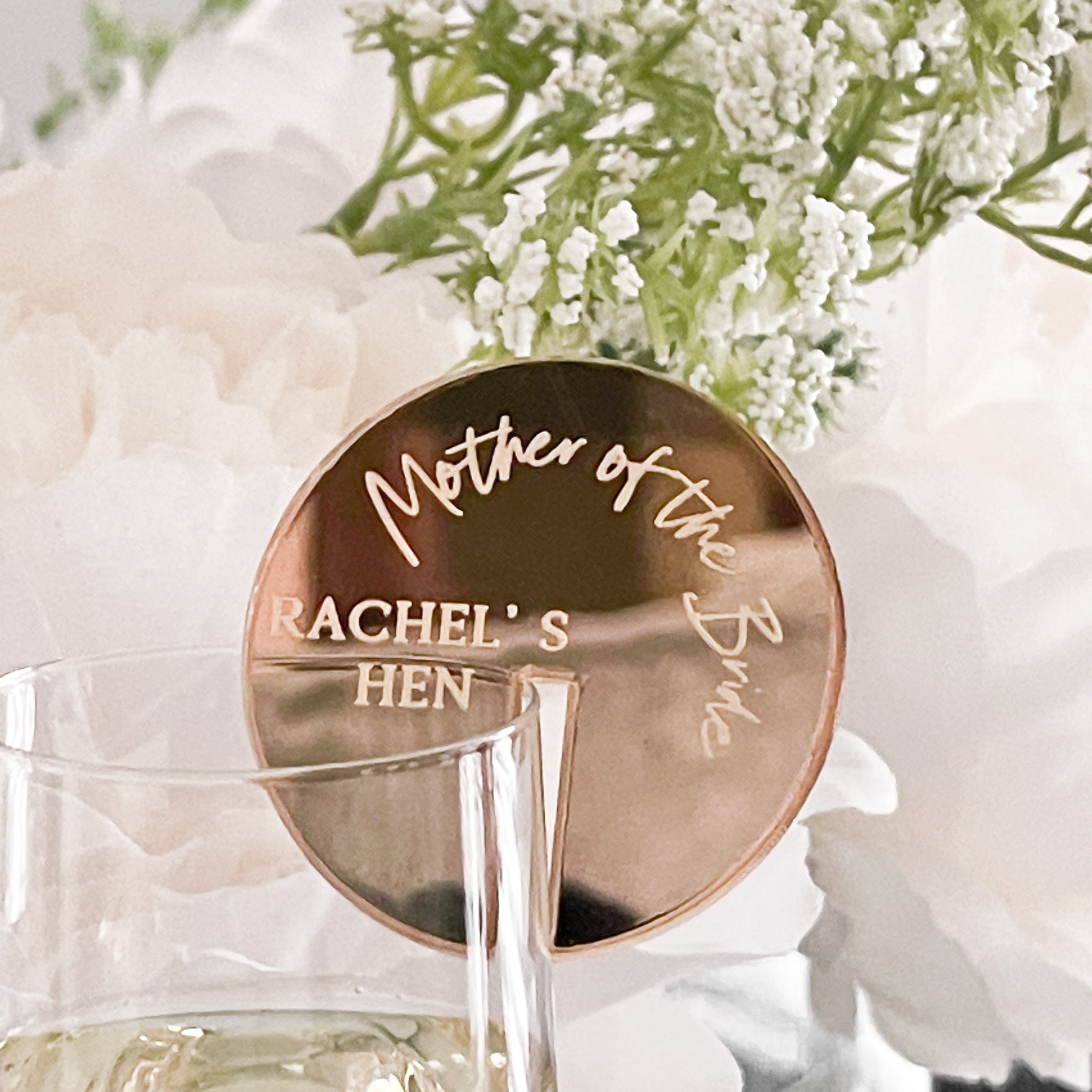 Personalised Hen Weekend Drinks Charms