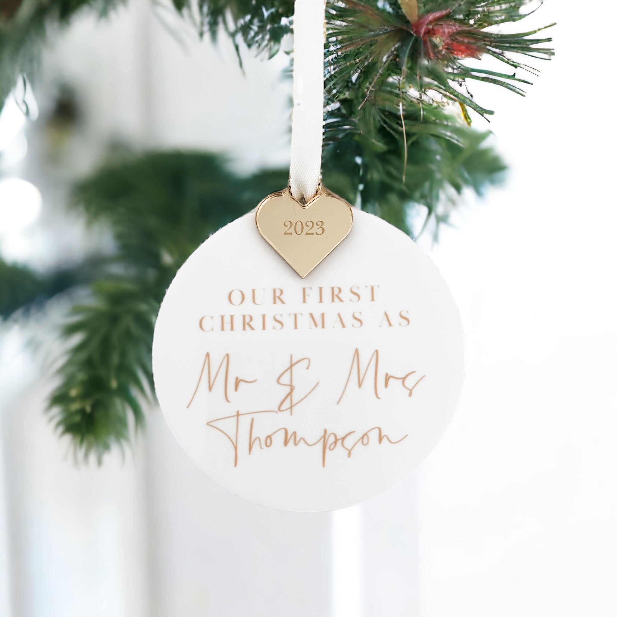 Newly Weds Christmas Bauble