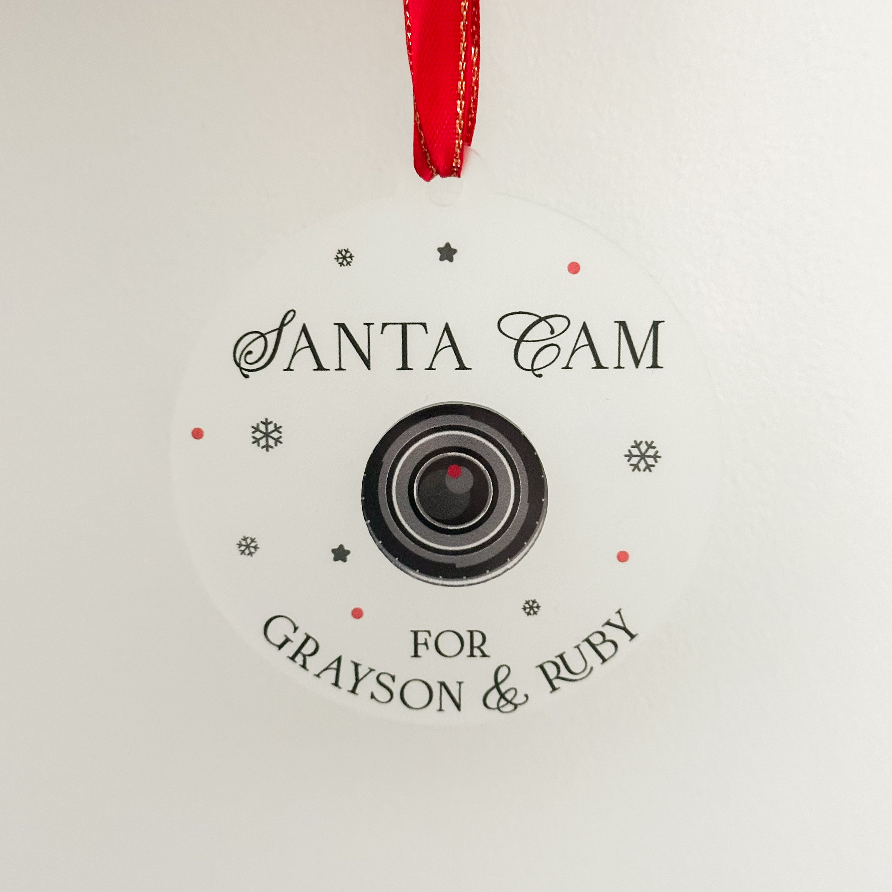Santa Cam Personalised Children's Bauble