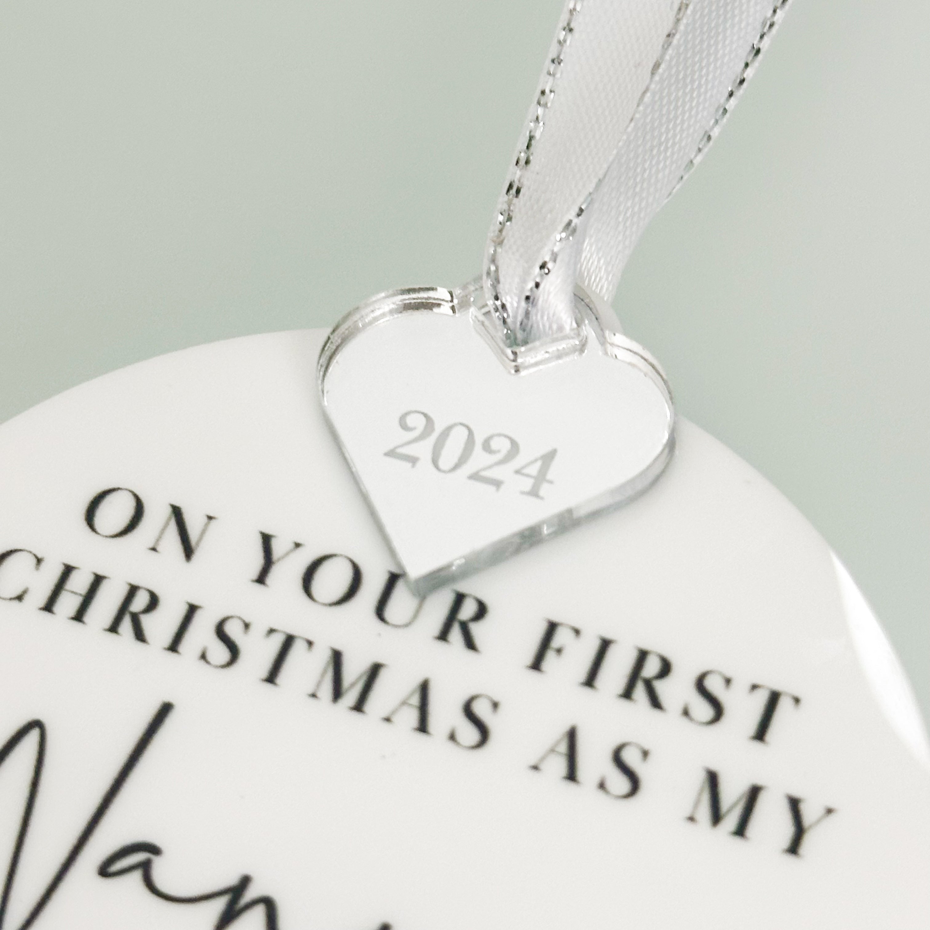 1st Christmas As My Nanny Luxury Bauble