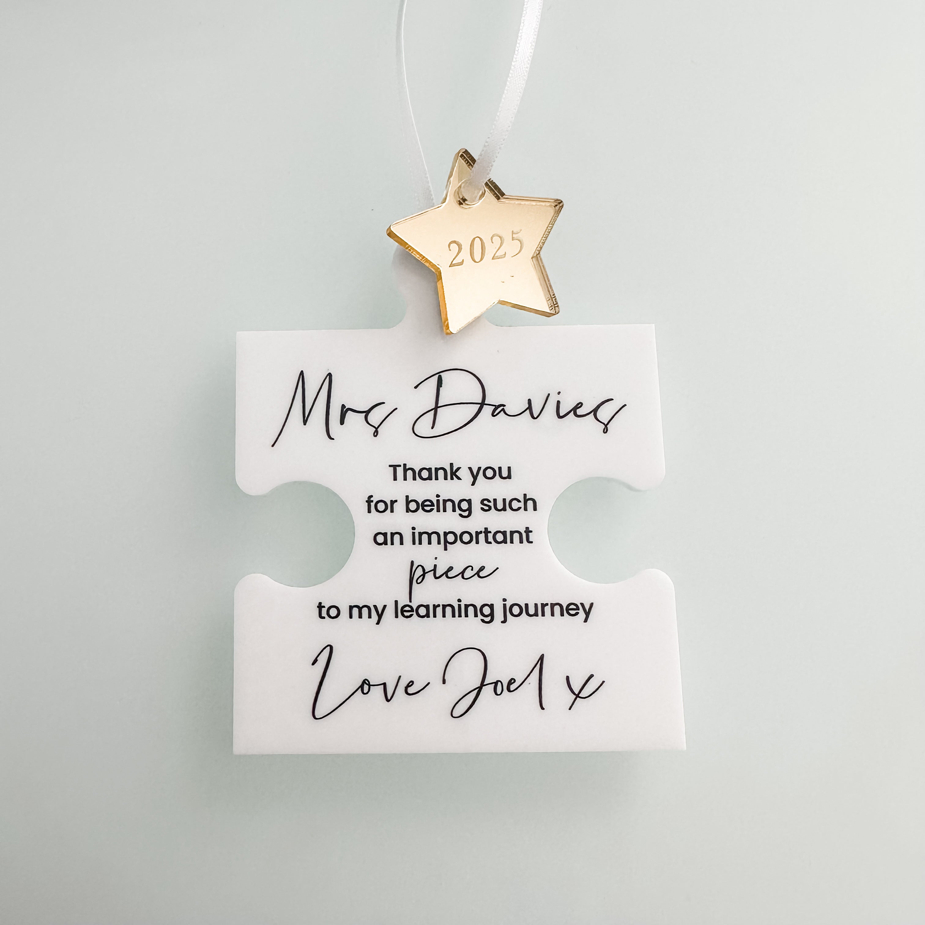 Luxury Personalised Teacher End of Year Thank You Gift