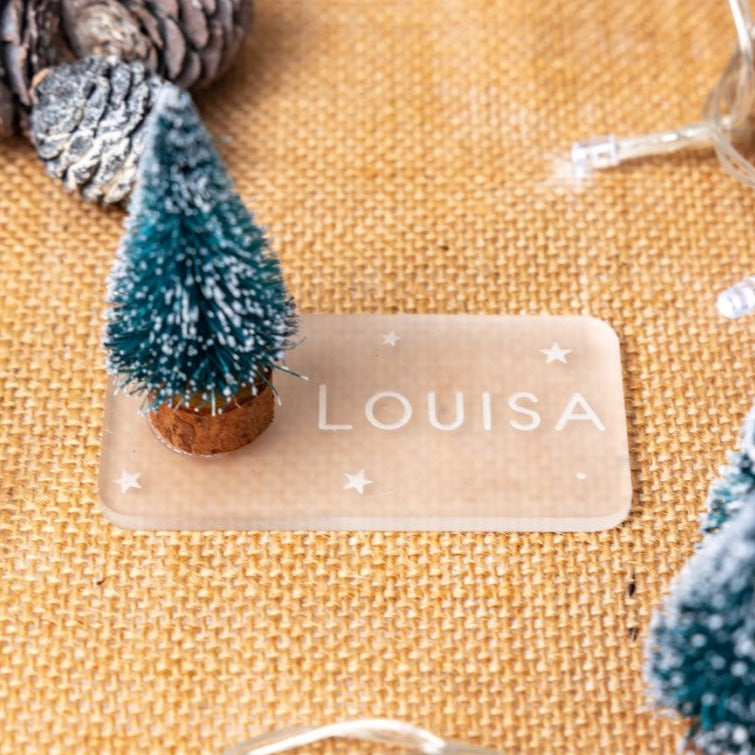 Luxury Christmas Table Name Setting