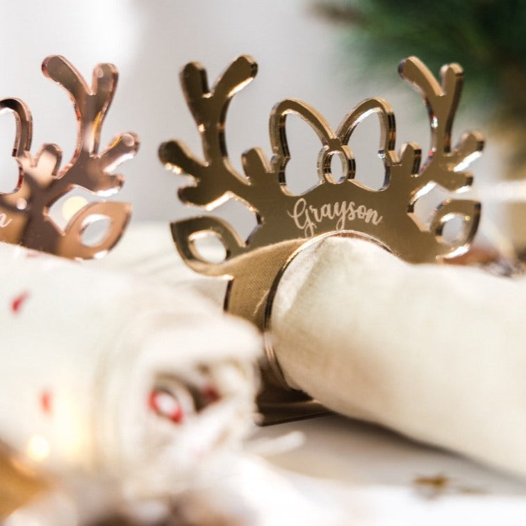 Personalised Christmas Napkin Holders