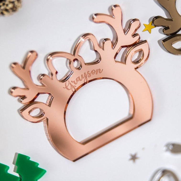 Engraved Christmas Napkin Holders