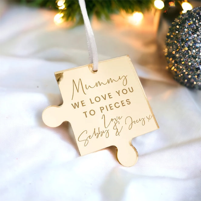 Personalised Mummy Christmas Sentimental Bauble
