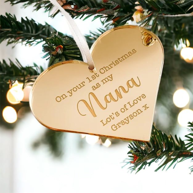 1st Christmas As My Nanny Bauble