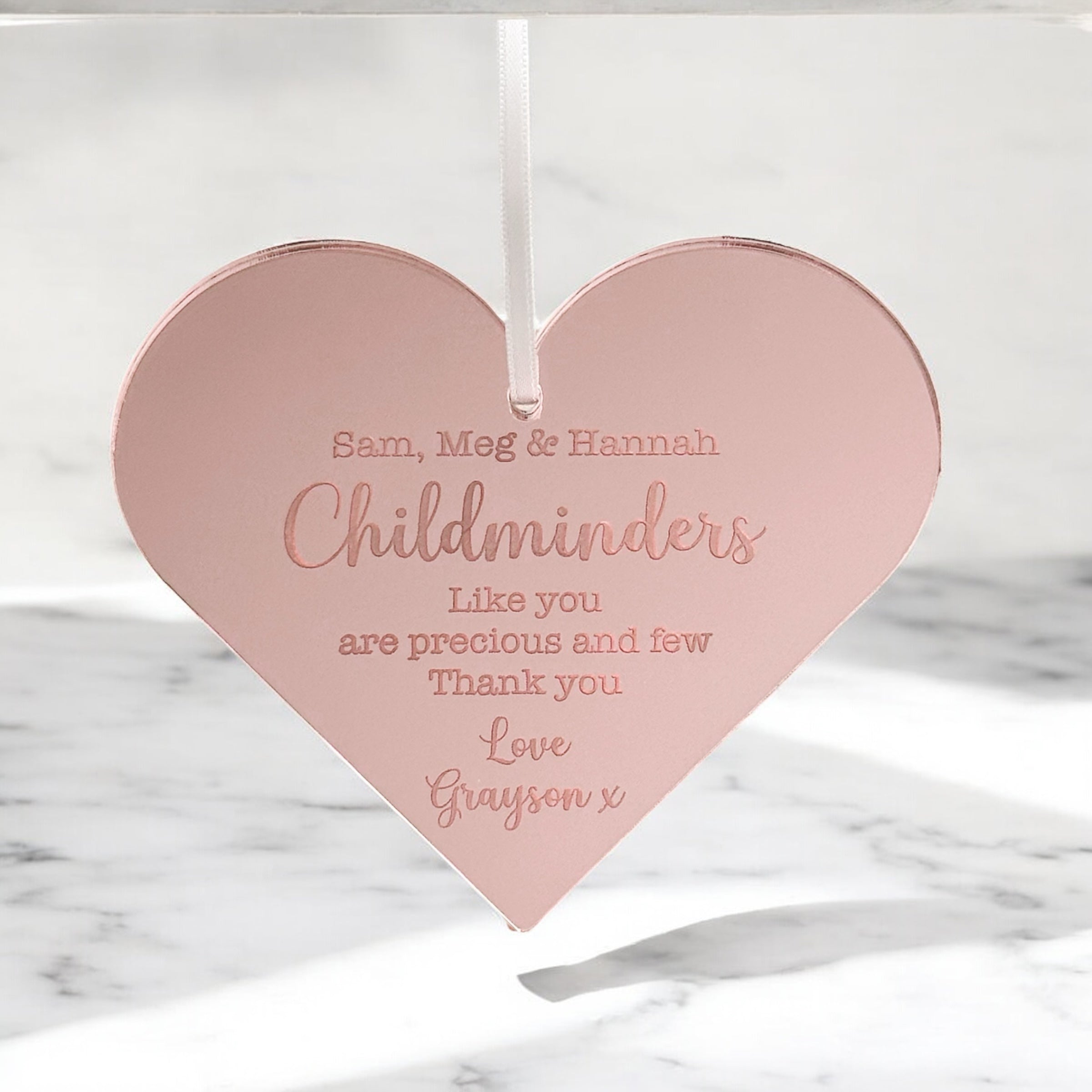 Childminders Thank You Personalised Keepsake