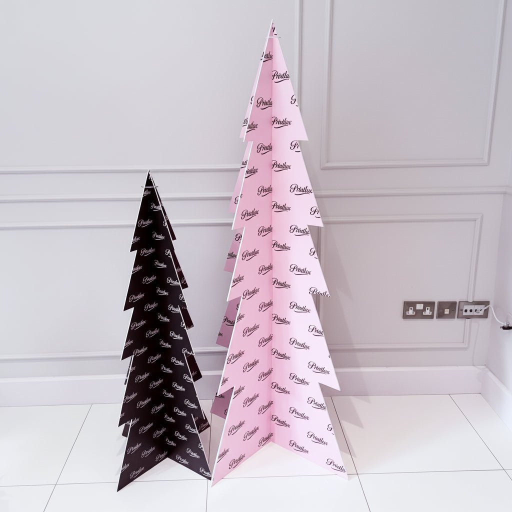 Branded foamboard Christmas Trees for Christmas gifting