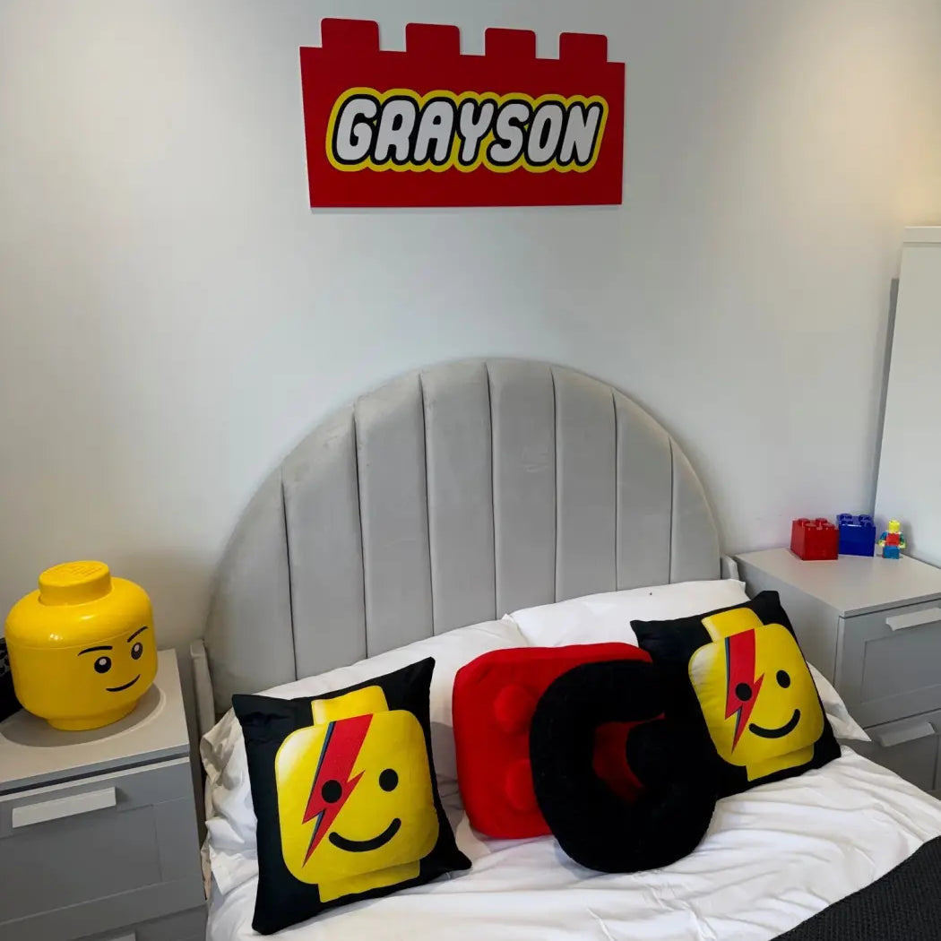 Building block name sign – personalised | custom kids wall art - children’s decor