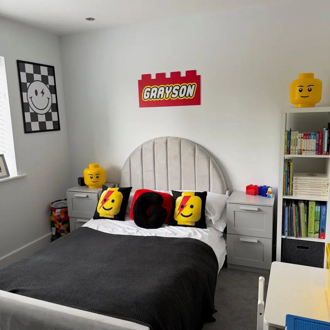 Building block name sign – personalised | custom kids wall art - children’s decor