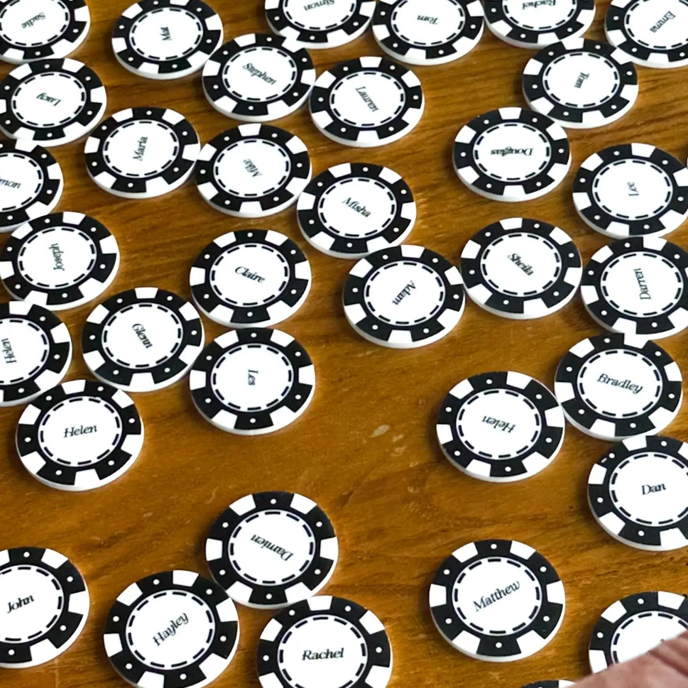 Custom acrylic casino chips – vegas style luxury tokens | personalised event branding