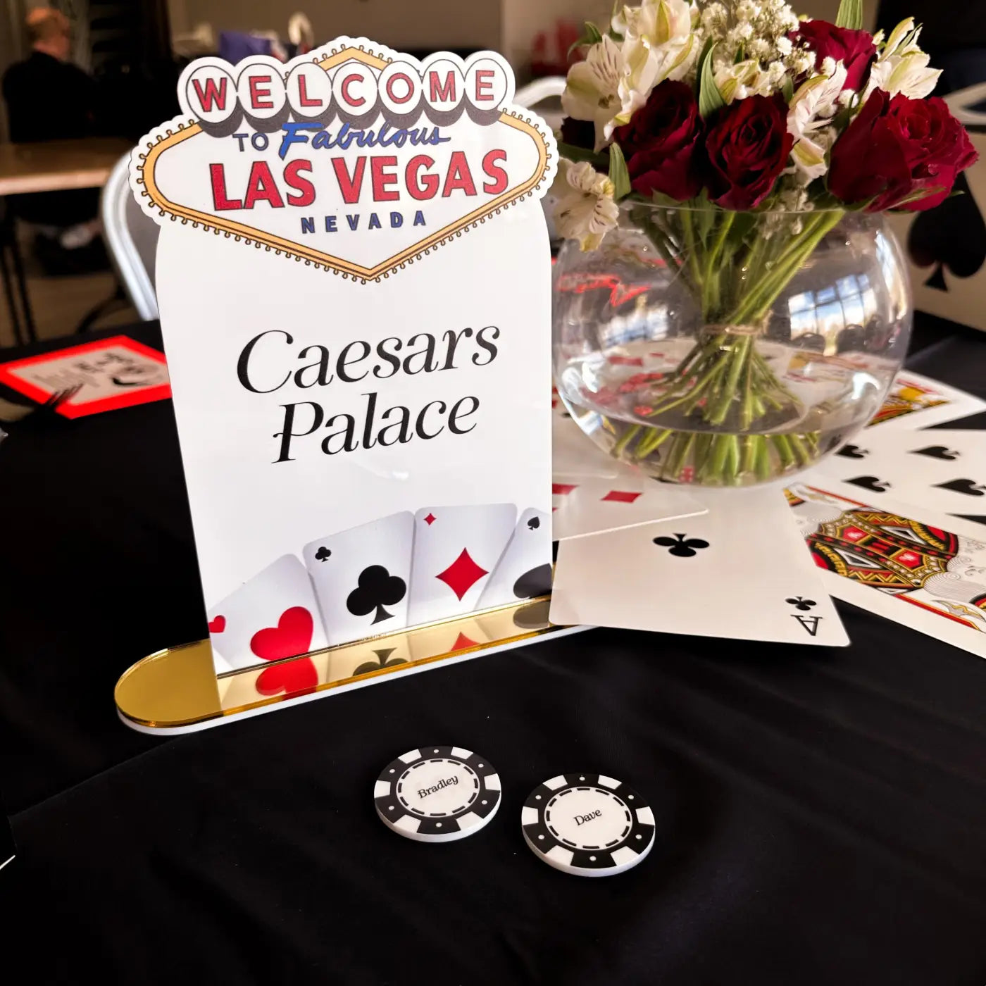 Custom acrylic casino chips – vegas style luxury tokens | personalised event branding