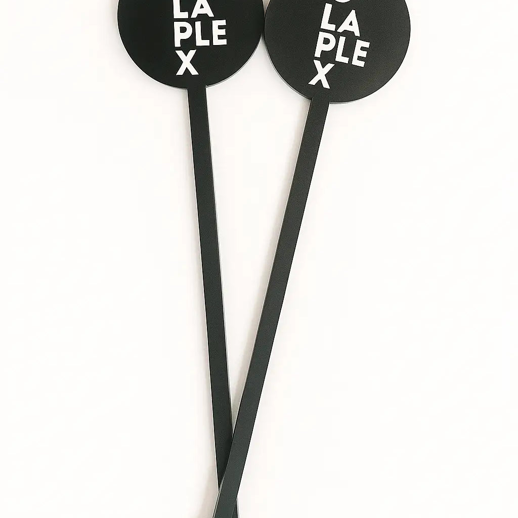 Custom acrylic stirrer – luxury business drink stirrers | personalised logo design