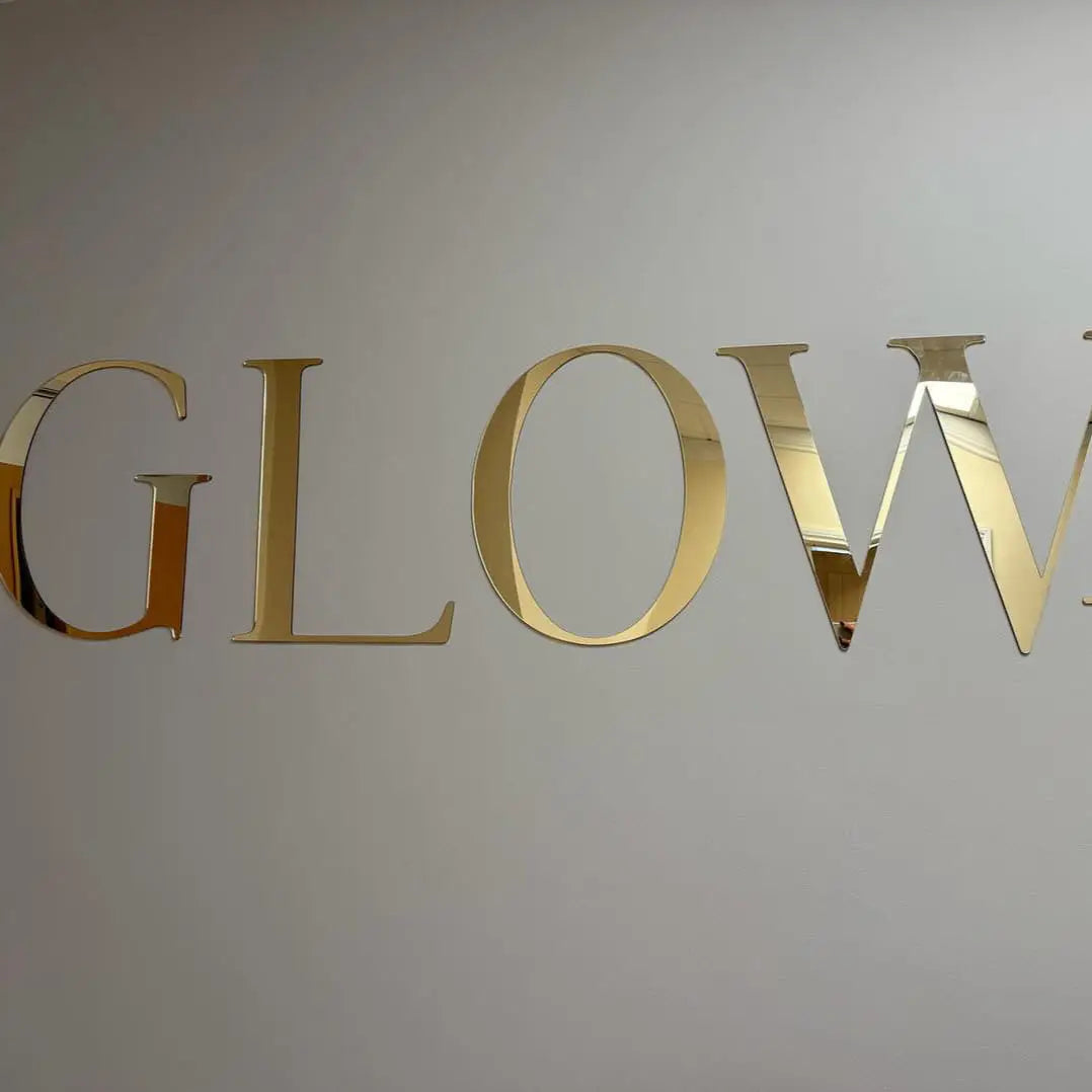 Custom cut letters | luxury shop sign - personalised business acrylic wall logo