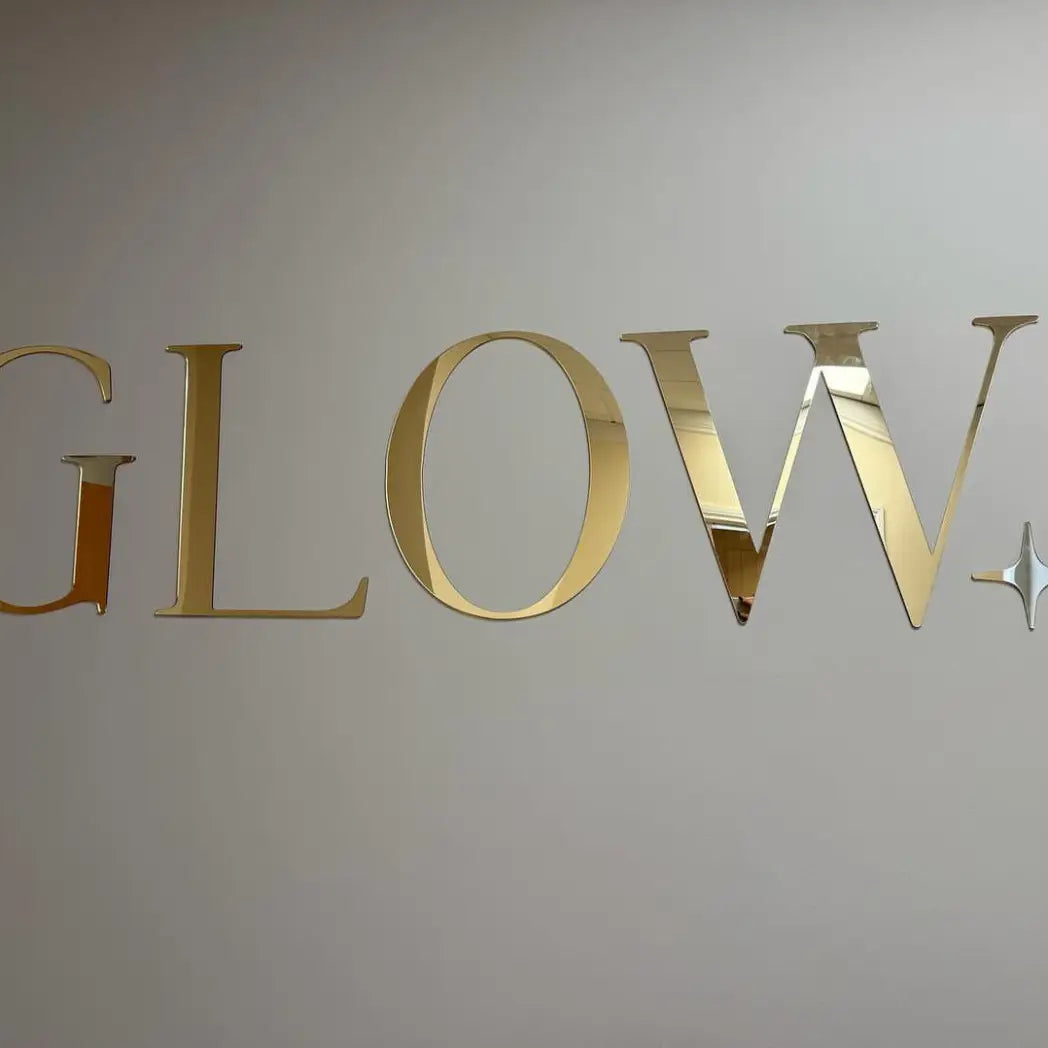 Custom cut letters | luxury shop sign - personalised business acrylic wall logo