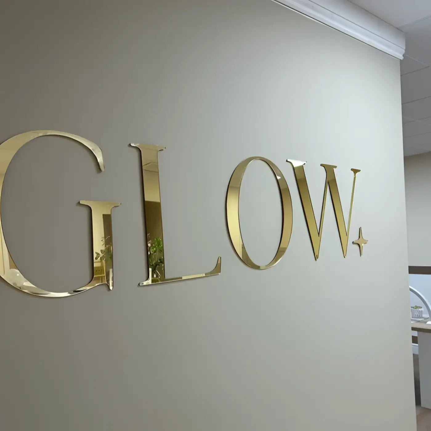 Custom cut letters | luxury shop sign - personalised business acrylic wall logo