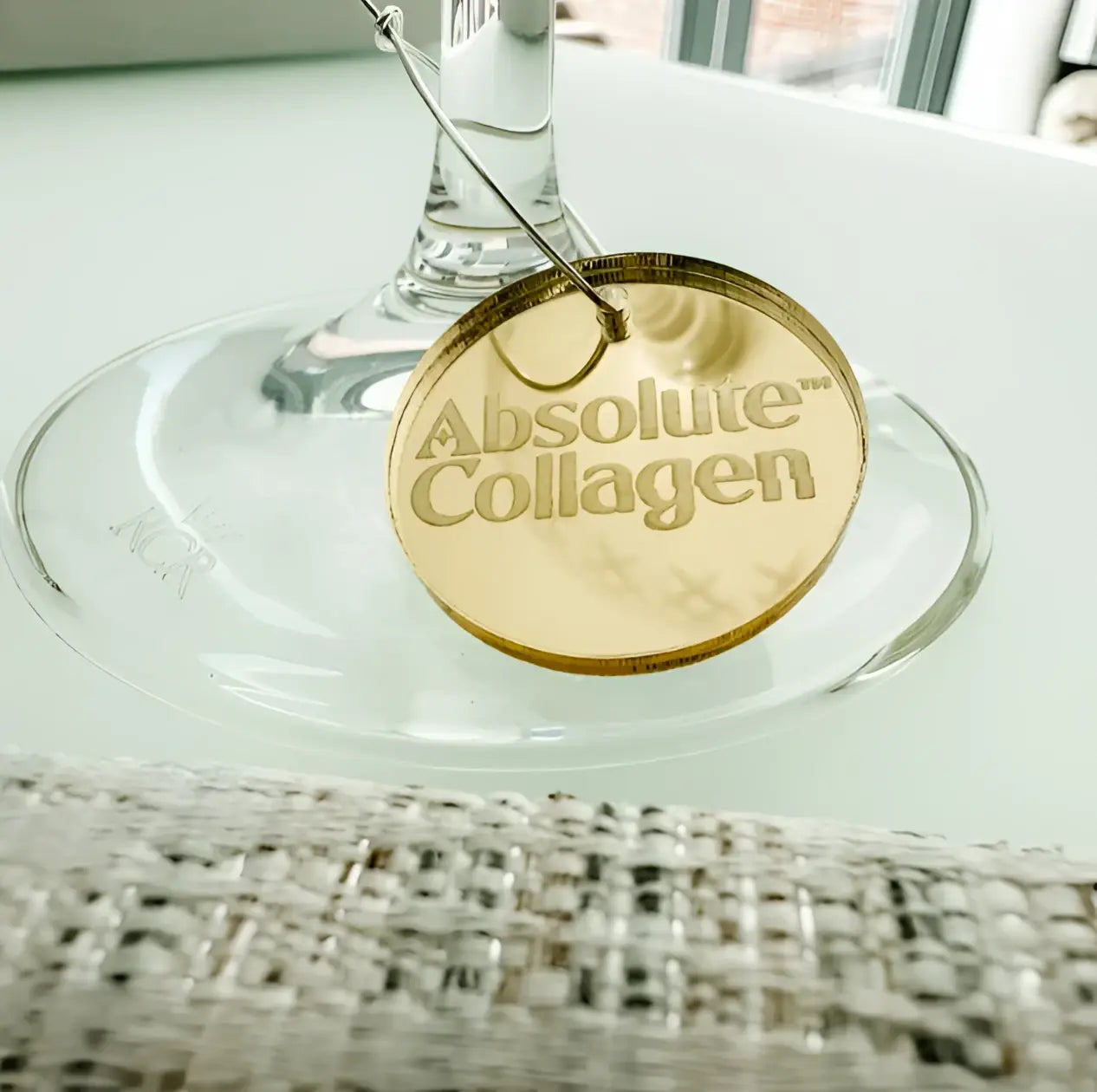 Custom drinks charms – personalised acrylic | luxury event branding accessories