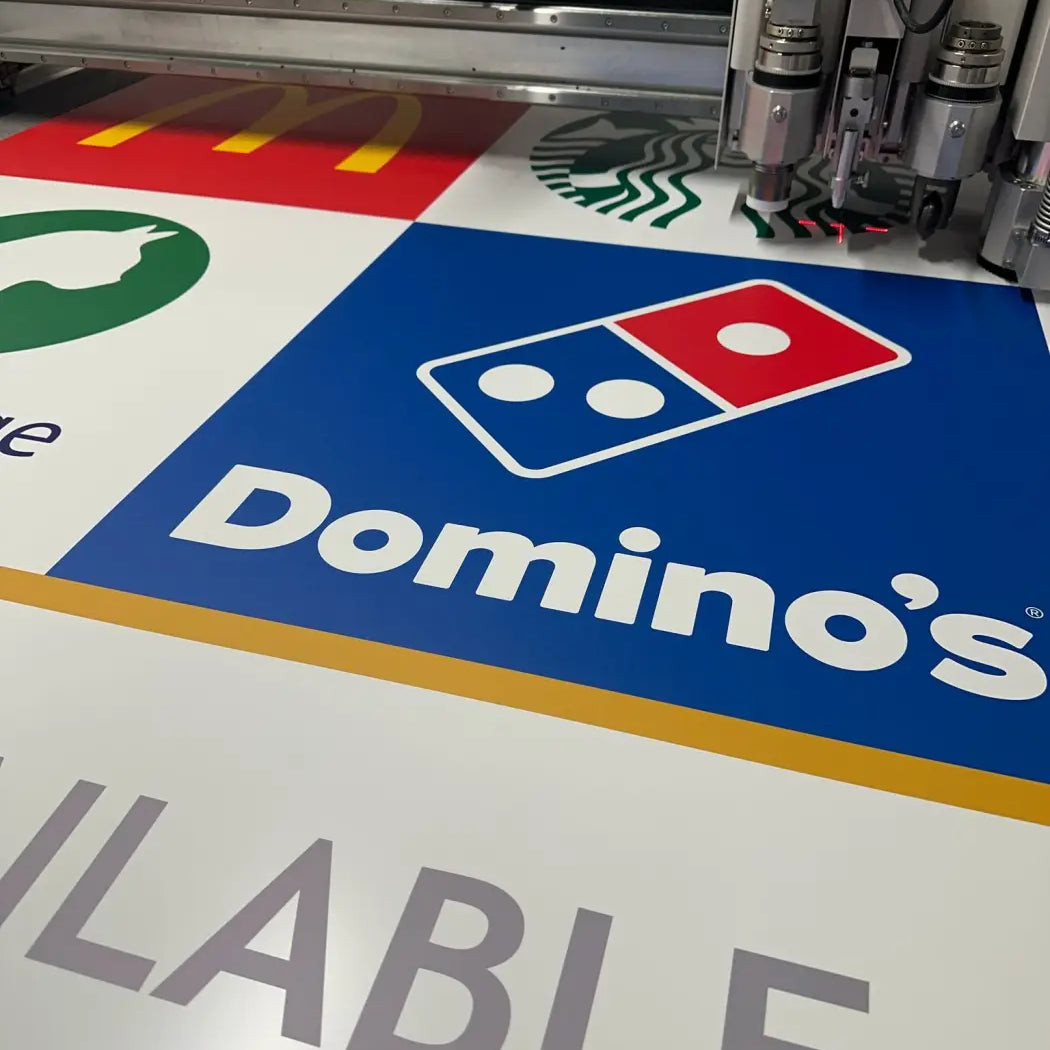 Custom eco board sign | recyclable paperboard - lightweight rigid full colour printing