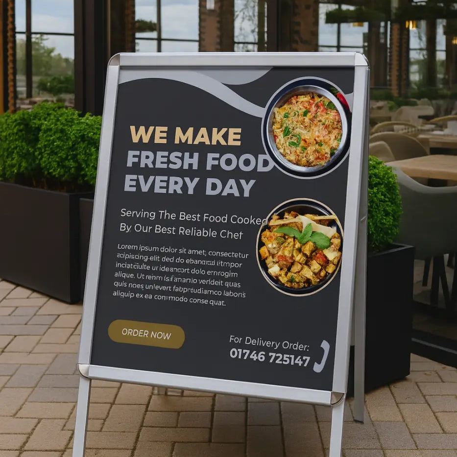 Custom poster printing – luxury print on 200gsm smooth white paper a1 & a2 sizes