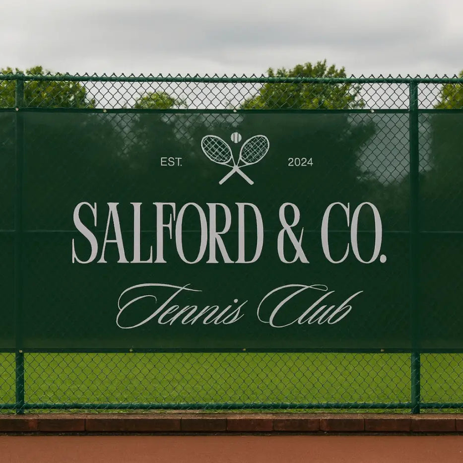 Custom printed banners – luxury pvc mesh & eco material | personalised event branding