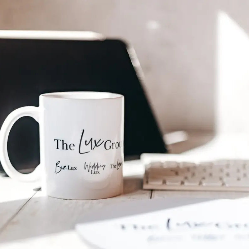 Custom printed business mug – premium ceramic cup | luxury office 11oz