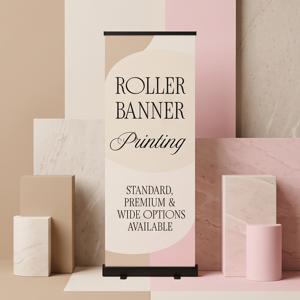 Custom Printed Roller Banner for promotional business signage