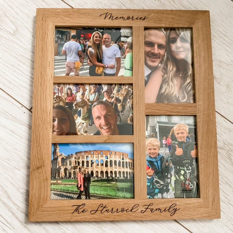 Personalised Engraved 5 Multi Frame