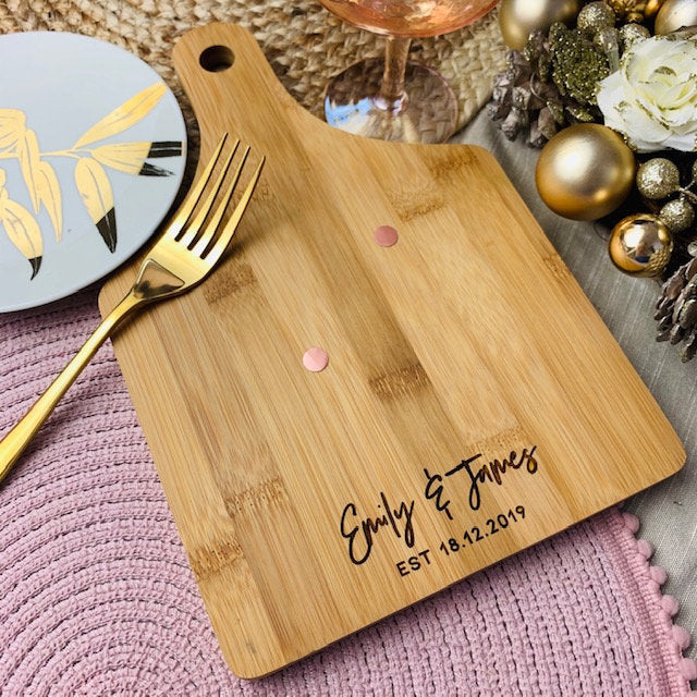 Bespoke Engraved Wood Cheeseboard