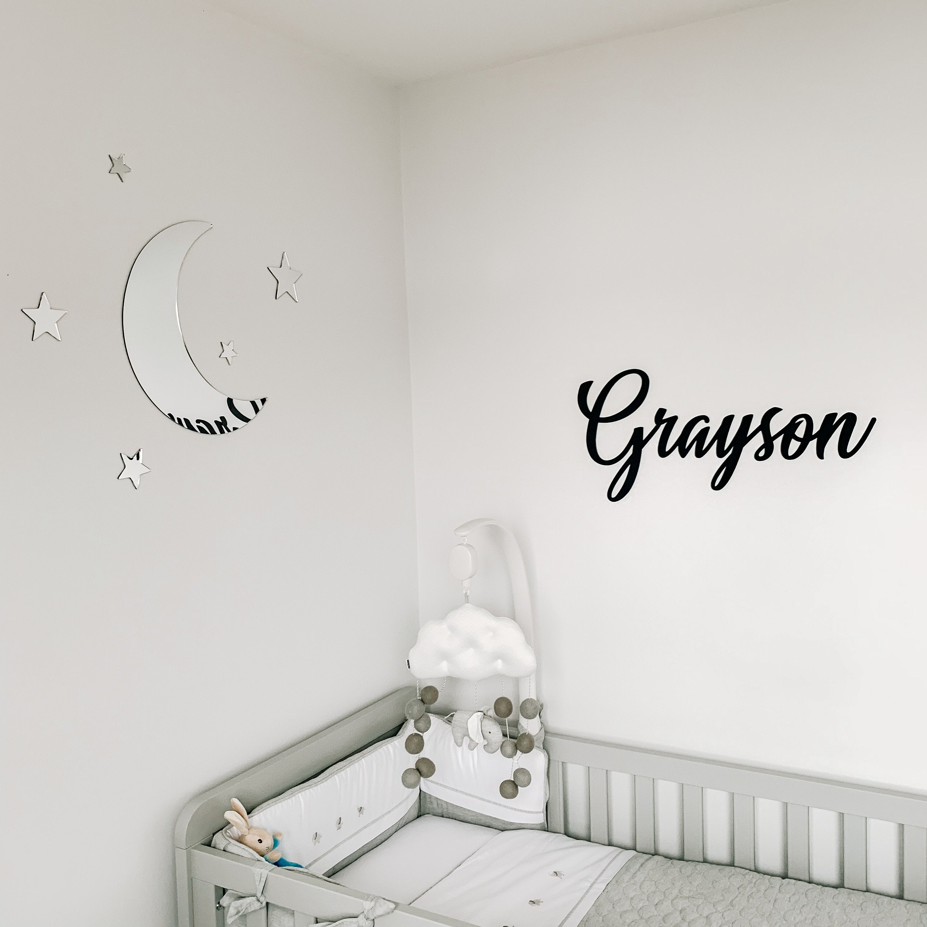 Baby's Personalised Nursery Sign