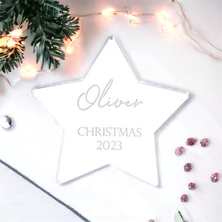 Engraved Christmas Dinner Place Names