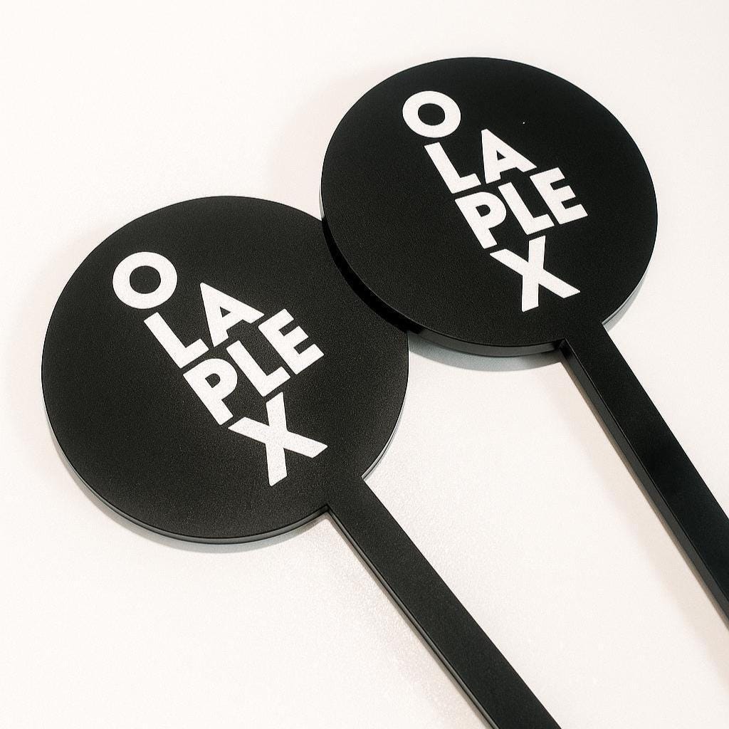 Personalised Acrylic Drink Stirrers designed for branded event drinks