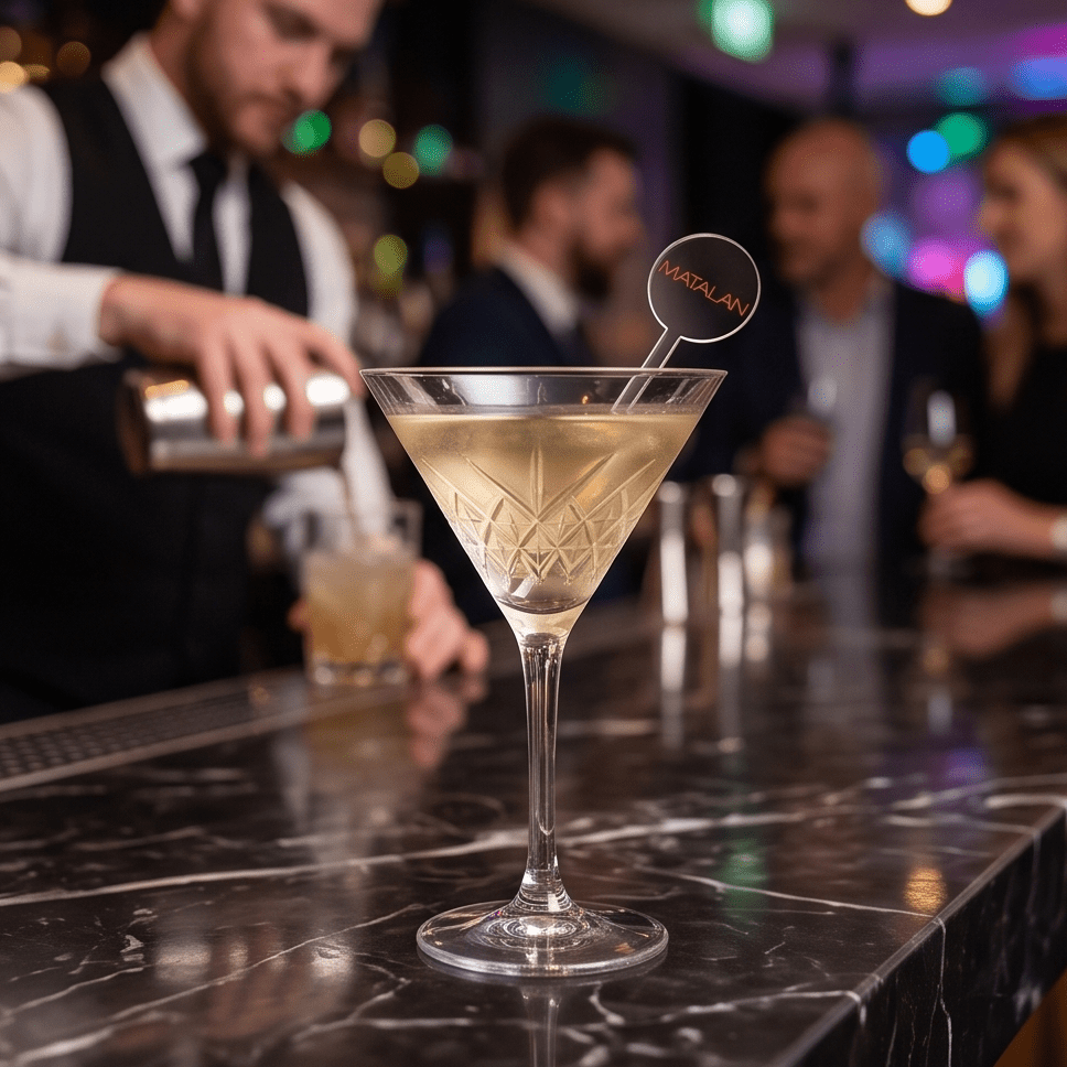 Personalised Acrylic Martini Stirrer for company event drinks