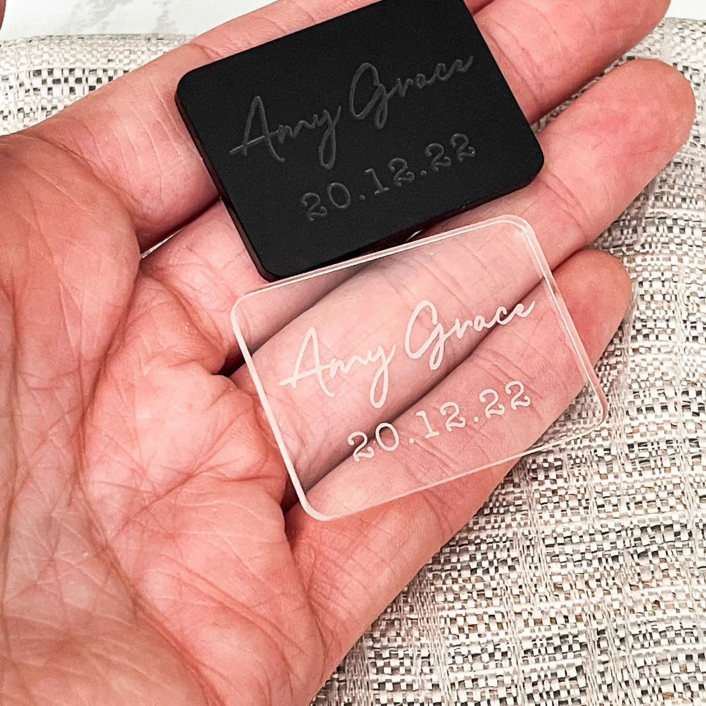Personalised baking tag – engraved cake charms & cupcake toppers | luxury labels uk