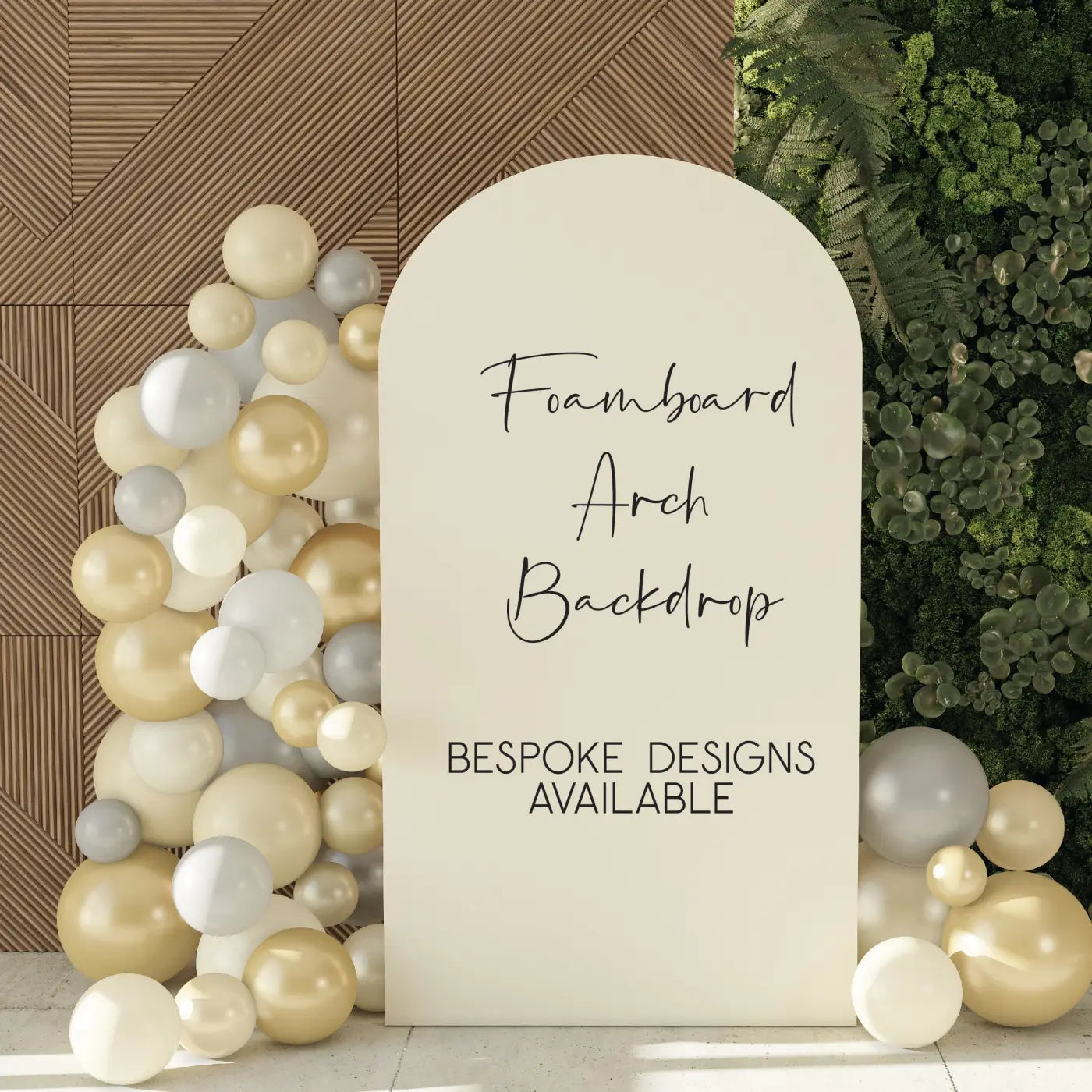 Personalised event sign – luxury custom foamboard party backdrop with matte finish