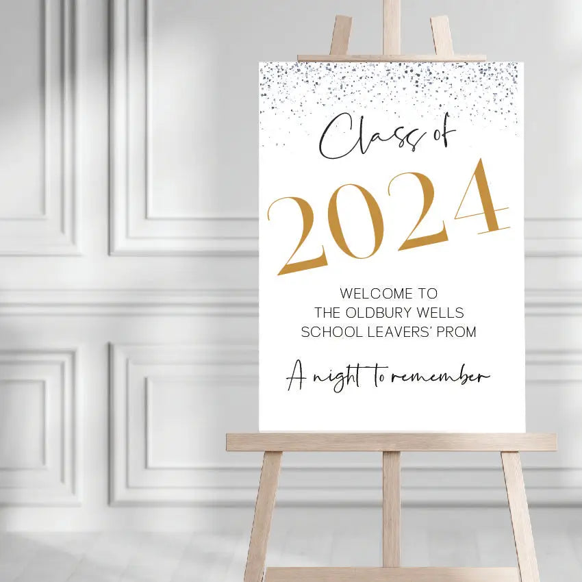 Personalised event sign - luxury welcome | custom printed signs uk