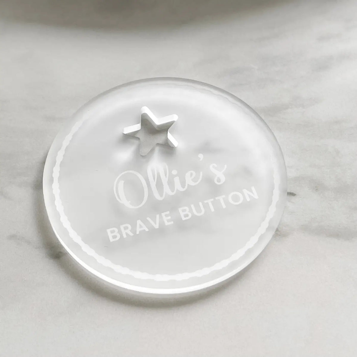Personalised mirror tag – custom acrylic | luxury keepsake gift engraved