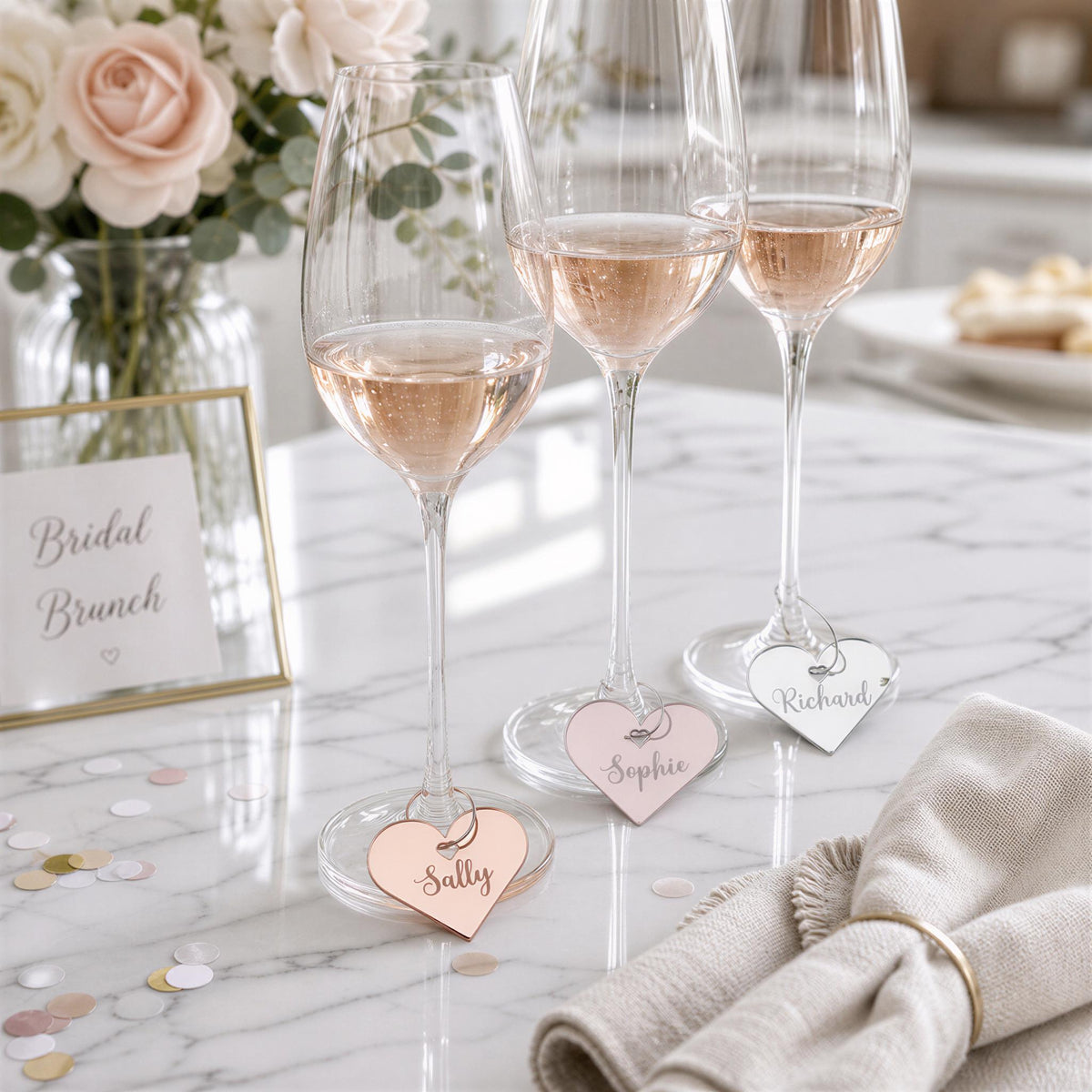 Personalised Party Drinks Charms for personalised event drinks