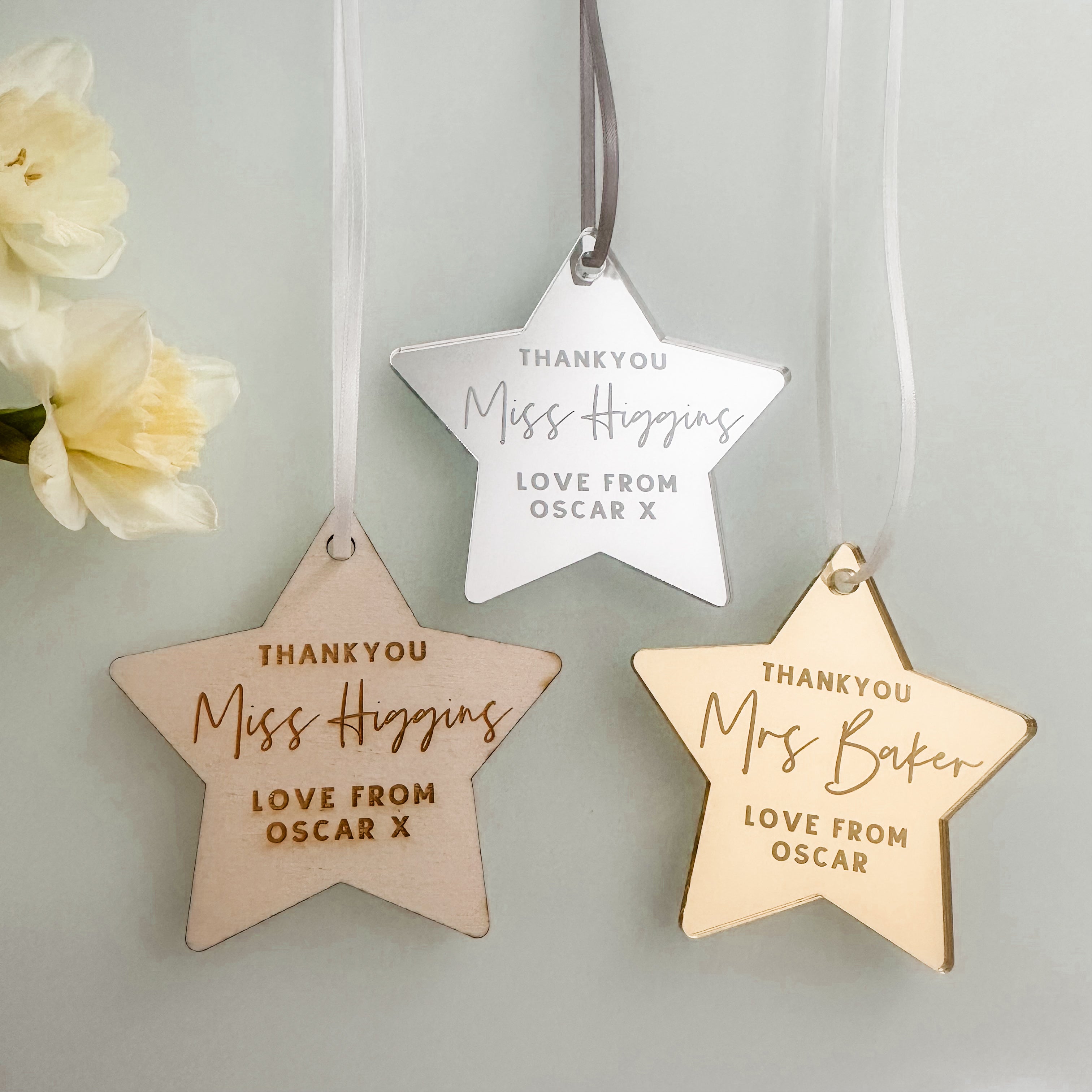 Star Teacher Hanging Tag
