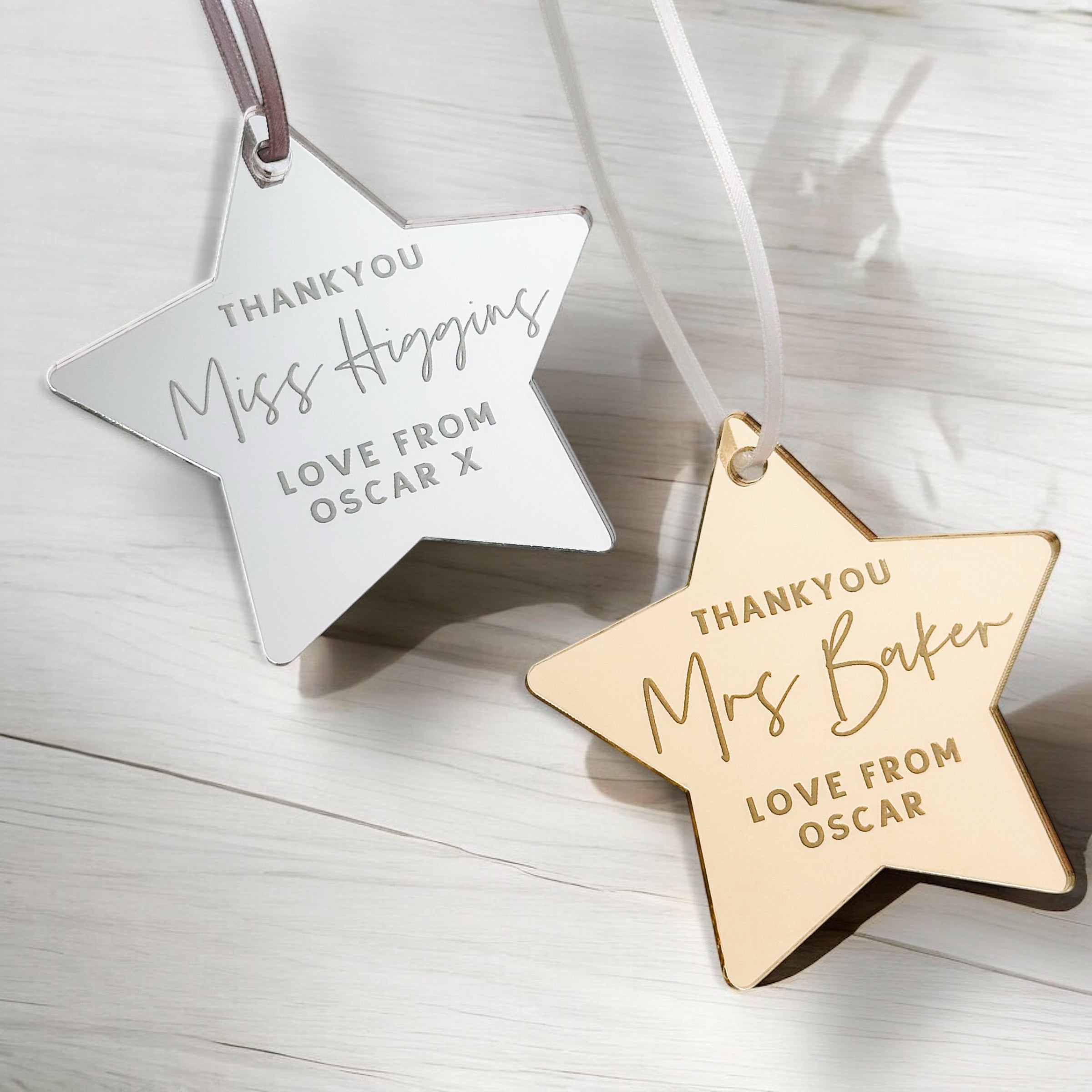 Mirror Acrylic Hanging Decoration Teachers Gift