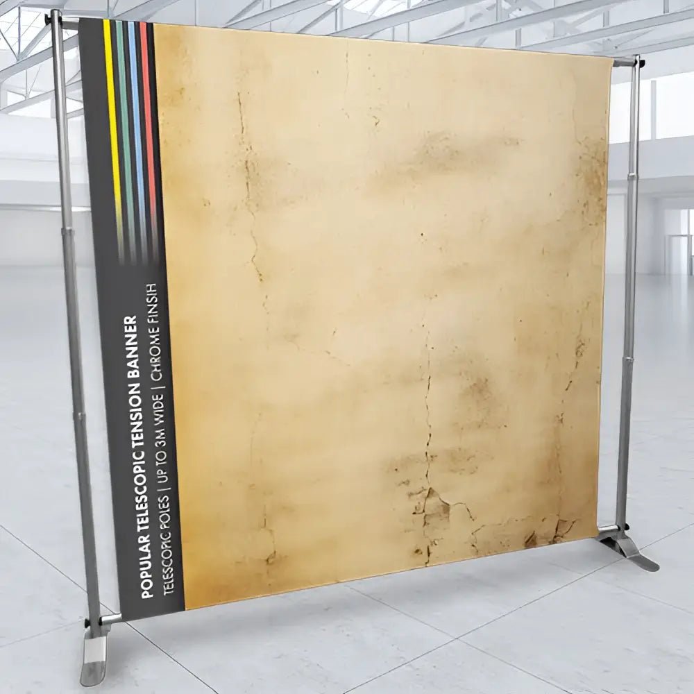 Telescopic Tension Banner designed for business signage and displays