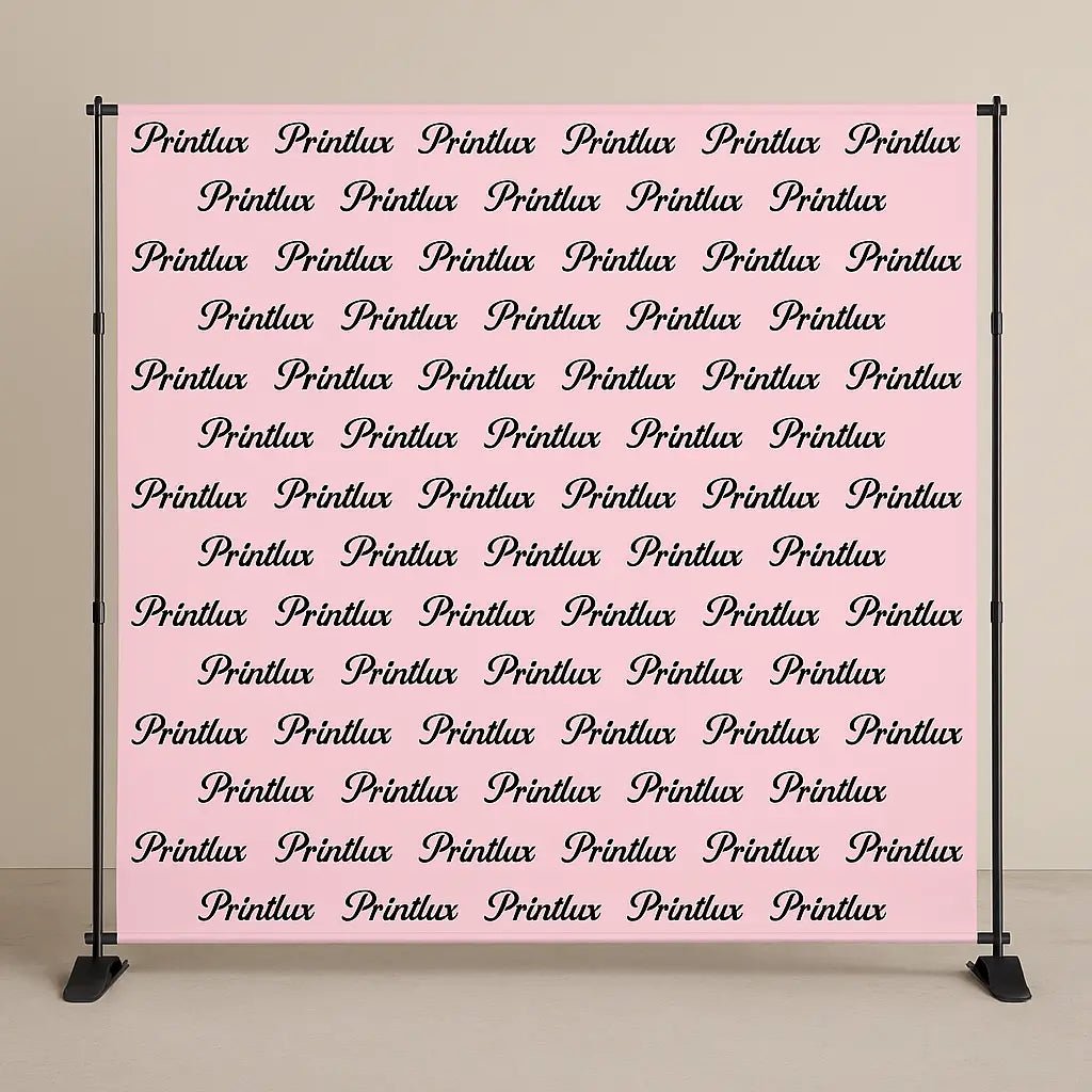 Telescopic Tension Banner featuring custom artwork