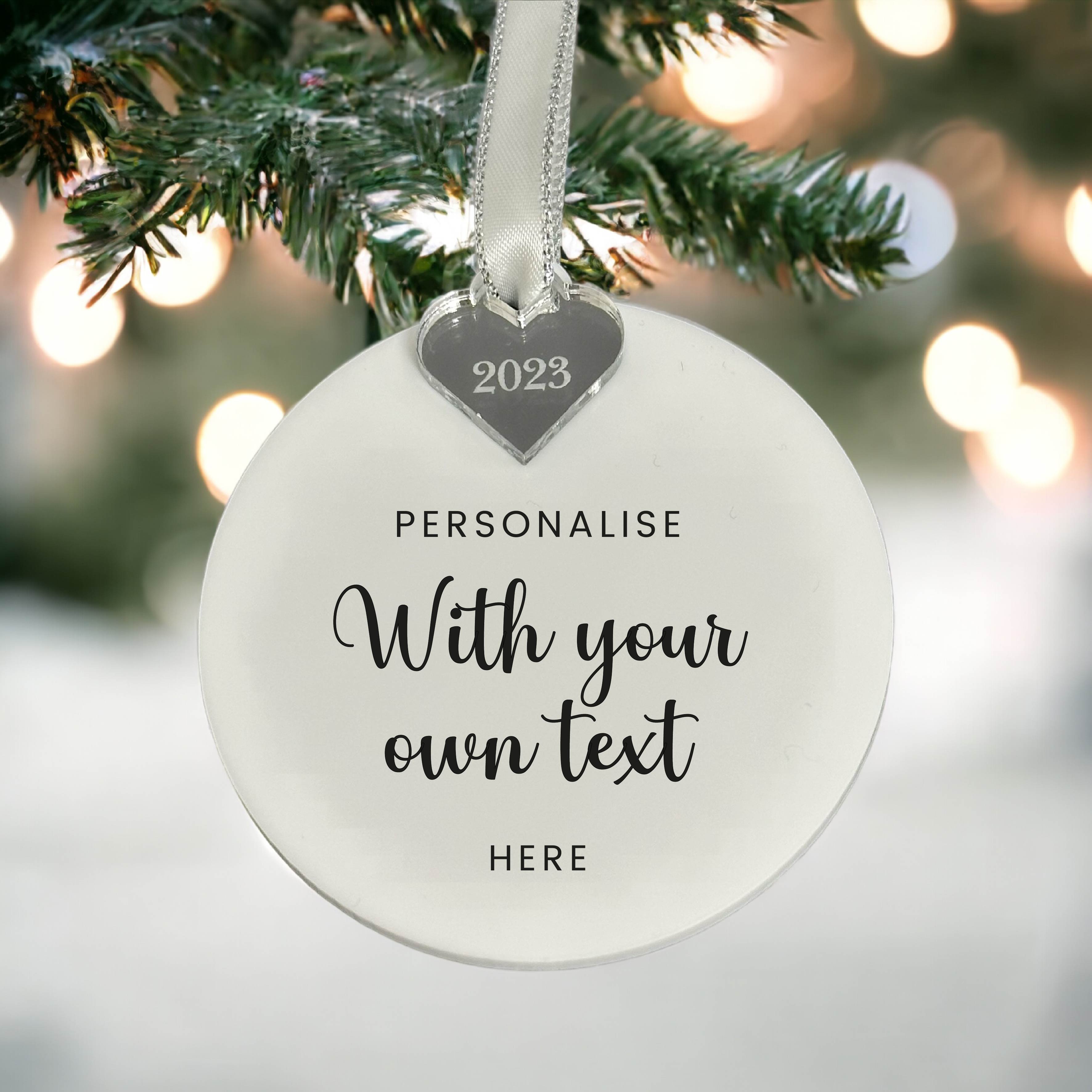 Customisable Christmas Bauble