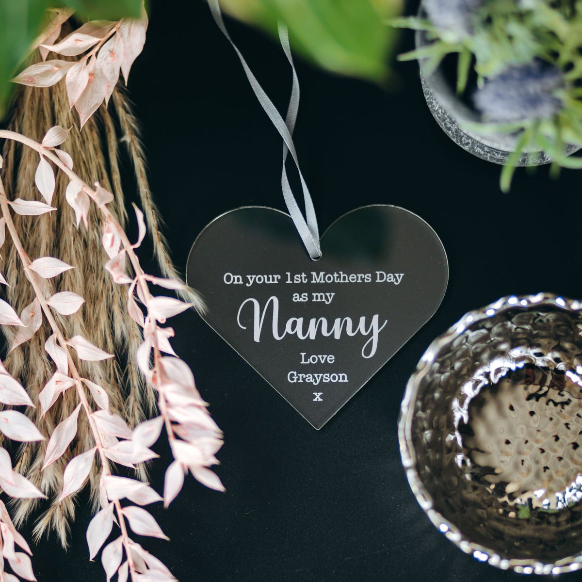 Acrylic Engraved Nanny 1st Mother's Day Keepsake