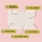 2026-2027 Academic Landscape Wall Planner, Recycled Paper, Large