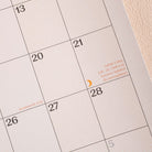 2026 Pastel A1 Wall Planner Monthly Grid Yearly Overview